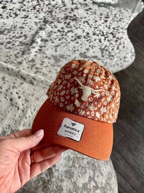 Fanatics Texas Longhorns Blossom Hat Women’s Orange Floral Adjustable Cap NWT